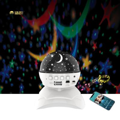 China Night Starry Night Starry Light Morden Atmosphere Star Projector Sky USB Rechargeable Rechargeable Led Tooth Speaker Bulb Led Music Light for sale