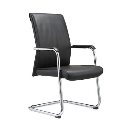 China Modern PU Black Hospital Visitors Chairs Mesh Visitor Office Chair Room for sale