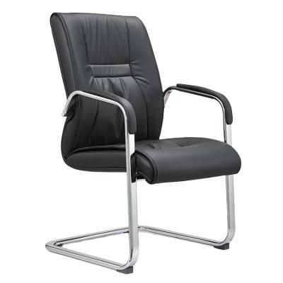 China Modern Visitor Black Office Chair PU Conference Room Executive Office Chair for sale