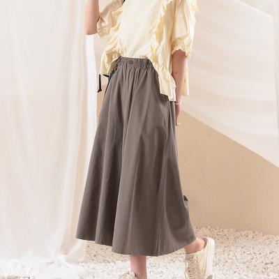 China New Arrival Breathable Women Plus Size Cotton Loose Pants All-match Organic Cotton Trousers Summer Midi Skirts for sale