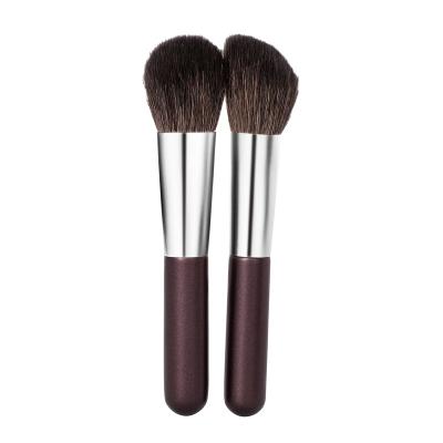 China Angular Blush Private Logo Animal Hair Natural High Quality Customized Private Makeup Brush for sale