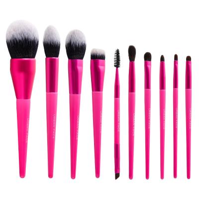 China Angular Blush Bionic Fiber Hair Makeup Brush Full Set Loose Powder Blush Repairing Base Lip Brush Beauty Tools Wholesale for sale