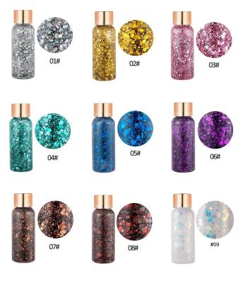 China Waterproof Children's Stage Makeup Eyeshadow Glitter Shimmer Glitter Eye Makeup Drill Hair Gel Cream Cosmetic Show Makeup for sale