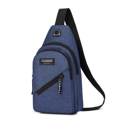 China Hot Wholesale Latest New Products Customer Fasion Polyester Shoulder Chest Sling Bag For Promotion for sale