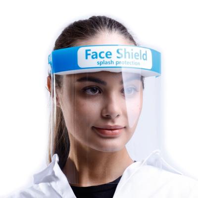 China Suitable for use in working environments that require reusable dental disposable adjustable full eye safety visor safety transparent protective eye shield face shield PPE face shield for sale