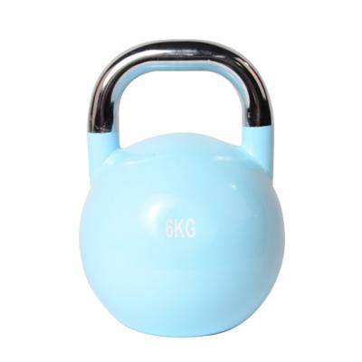 China Universal High Quality Purple Red Blue Yellow Orange Color Small Cast Iron Endurable Kettle Bell for sale