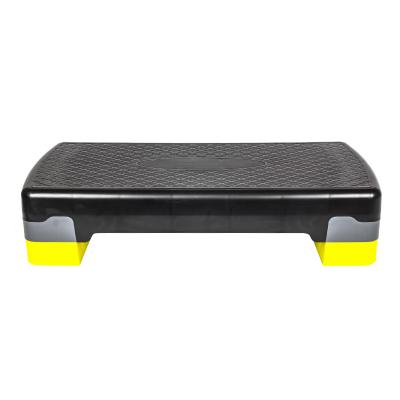 China New Eco Friendly Eco Friendly Black Yellow Adjustable Step Platform Aerobics Fitness for sale