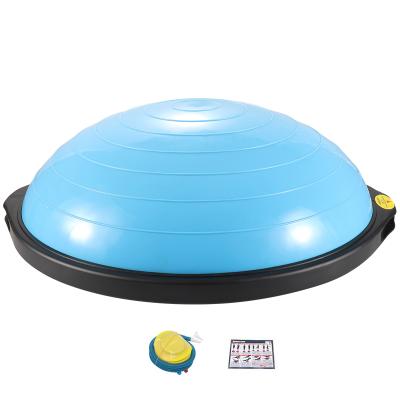 China Body Buliding 64cm Stability Bosuing Ball Yoga Balance Board Fitness Training Half Ball Black Sample for sale