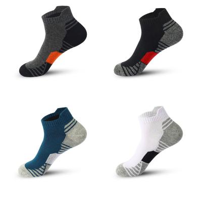 China High Quality Men's Athletic Cushioned Colorful Socks Breathable For Sports Running Increasing Ankle Sports Training Breathable Socks for sale