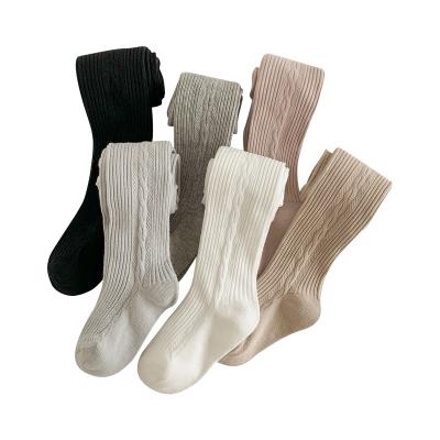 China Hot Sale Fuzzy Kids Pantyhose Cute Solid Cotton Winter Warm Cotton Soft Combed Kids Tights QUICK DRY for sale