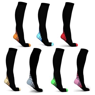 China Breathable Compression Booties Mens Womens Running Colorful Prints Stockings Sports Anti-fatigue Compression Booties Bulk Sales for sale