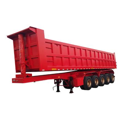 China Heavy Duty Truck Trailer 7x16 30 Cubic Meter Combination Dump Trailer for sale