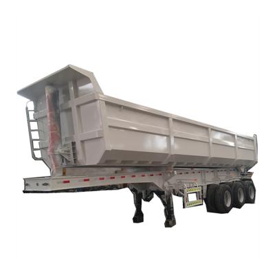 China Truck Trailer 4 Axle Small Steering Dump Trailer Dump Semi Trailer For Sale for sale