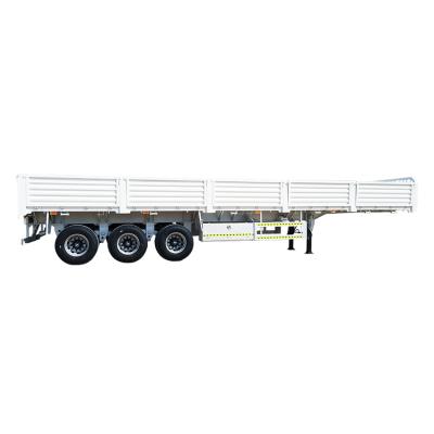 China Cheap Aluminum Semi Truck Trailer Drop Side Wall Tipping Trailer for sale