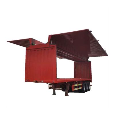 China Cereal Box Cargo Trailer Truck Semi Trailer Truck Trailers Semi Trailer for sale