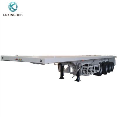 China Flatbed Truck Trailer China Manufacturer Production 20ft Trailer With Container Lock for sale