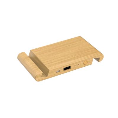 China Radio Charging 3 In 1 Eco-friendly Gift Box Qi Bamboo Radio For Phone Holder 5000mah Power Bank for sale