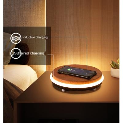 China Video Call 10W Qi Fast Charging Desktop Led Lamp Charger Speaker Mobile Phone Wireless Stand for sale