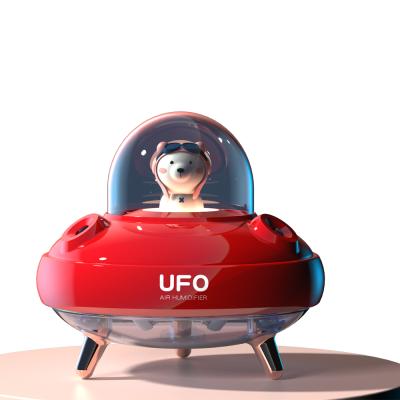 China UFO Shape Lamp 2000MAH Quiet Battery Wireless Charging Color Design UFO MINI Humidifier for sale