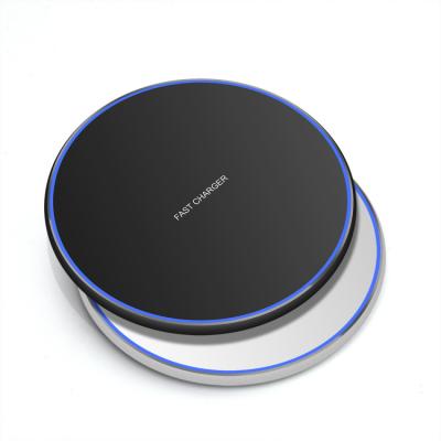 China UniversalÂ   Hot Sale QI Logo Wireless Charger With Zinc Alloy Standard Custom Base for sale