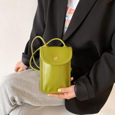 China 2021 Korean MINI Summer Solid Color Fashion Simple Ladies Bags Cross Body Shoulder Phone Handbags For Women for sale