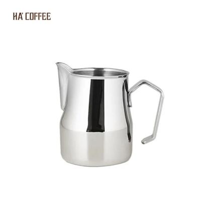 China Viable 304 Stainless Steel Milk Pitcher Espresso Cups Coffee Foamer Mugs Latte 750 600ml Italian Art Frothing Pitcher Cup Milk Jug for sale