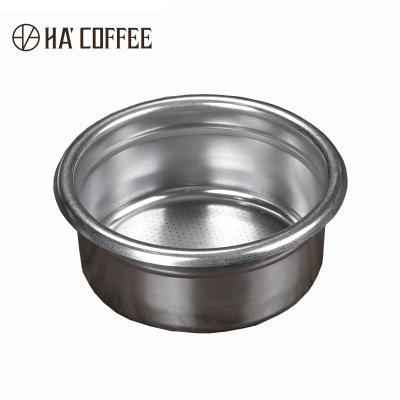 China Good Viable Selling Bartender Tools Handle Coffee Filter Bowl Stainless Steel Powder Bowl for sale