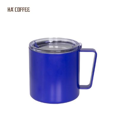 China Sustainable Outdoor Travel 350ml Mini Drinking Mug Double Wall Stainless Steel Portable Coffee Mug for sale