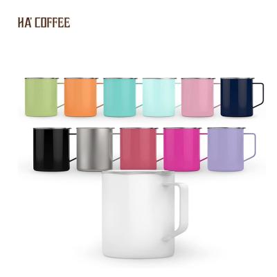 China 350ml Stainless Steel Wine EspressoWhisky Bar Beer Mug Sustainable Double Wall Water Mug With Handle Portable Coffee Mug Drinkware for sale