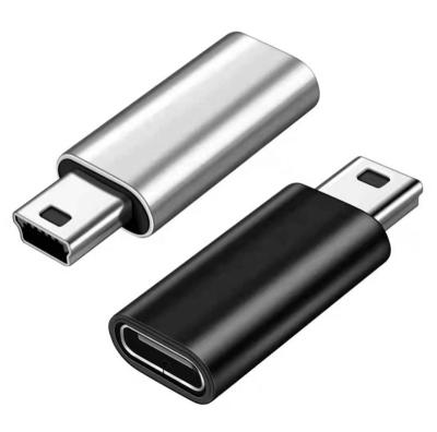 China Aluminum Mini Usb 2.0 Mobile Phone Mini B Male To Type To Usb C USB-C C Female Converter Adapter for sale