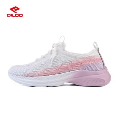 China Custom Made Casual Women's Qiloo Comfort Luxury Lace Up Shoes Breathable Simplicity Breathable High Light Shoes For Women for sale