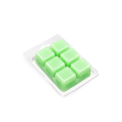 China Best Selling Recycled Materials Wax Melts 6/12 Cavity Bar Instant Wax Melt Clamshell Packing for sale