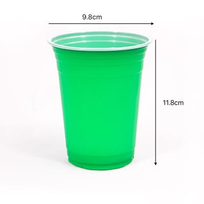 China Single wall manufacturers wholesale disposable blue color plastic pp water cups plastic party cups copos de plastico 16 oz for sale