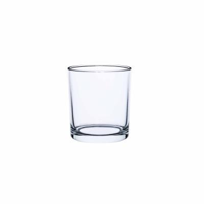 China Home Decoration Empty Round Candlestick Clear Glass Holder Glass Candle Holder For Party And Wedding Home Decor for sale