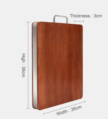 China Viable Stainless Steel Ebony Cutting Board Not Easy Edged Up Crumbs for sale