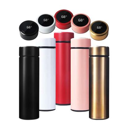 China Sustainable Smart Water Bottle Stainless Steel Vacuum Flask With LED Temperature Display for sale