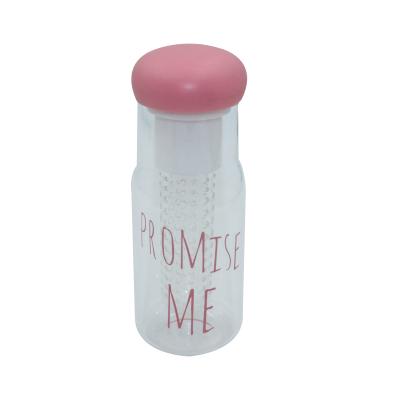 China Sustainable Eco Friendly Sport Brief 630ml Promotional Glass Water Bottles For Female for sale