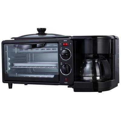 China Hotel Multi Function 3-in-1 Breakfast Machine With Coffee Pot Toaster Oven And Frying Pan Available for sale