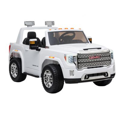 China Ride On Toy Big Battery Licensed GMC SIERRA HD Kid Electric Car 24V Battery 4 Motors Remote Control Ride On Car for sale