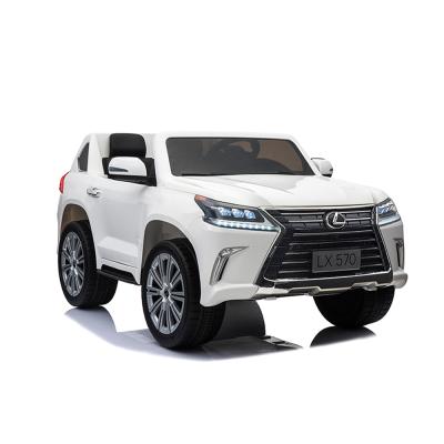 China Ride On Toy Good Quality Licensed Lexus 570 Electric Children Ride On Remote Control Car For Kid With Light Power 12V10Ah Battery for sale