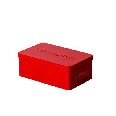 China High Quality Recyclable Iron Box Custom Dessert Pastry Mousse Box Gift Packaging for sale