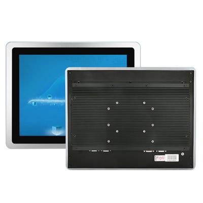 China J1800 1900 inch professional fanless touch screen industrial touch screen 12 all in one capacitive panel computer industri all in one pc for sale