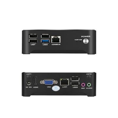 China For Business Intel Celeron J1900 Fanless Mini PC Industrial Server Computer With Front Power Key All In One PC Computer for sale