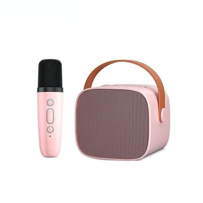 China Wireless K1 Mini Karaoke Machine 1 Mic, Christmas Birthday Gifts for Kids, Friends, Portable Bluetooth Speaker with Wireless Microphone for sale