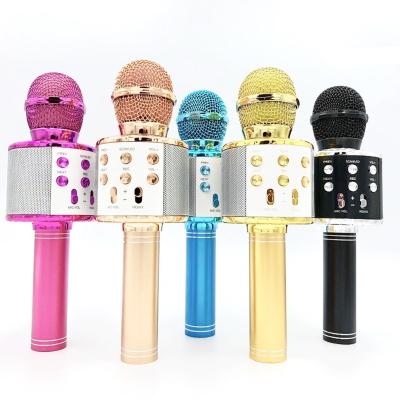 China Handheld Microphone Wireless Kids Karaoke Microphone, Small Battery Portable Handheld Karaoke Player for Home Party KTV Singing Mic for sale