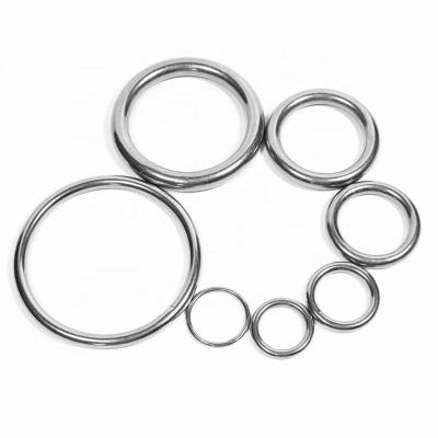 China Polished Welded Diving Stainless Steel O Ring Round Ring for sale