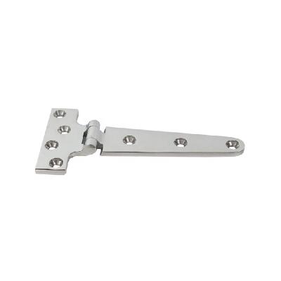 China Yacht Stainless Steel Boat Hardware Silver Color T Hinge Tie Marine Hinge for sale