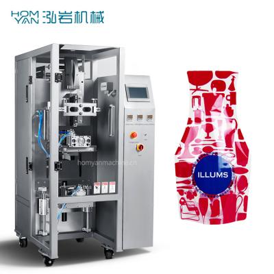 China Food Shampoo and Conditioner Packing Machine Body Lotion Sachet Packaging Machine Bag Face Cream Irregular Shape Packing Machine for sale