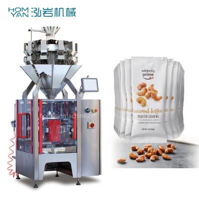 China HOMYAN Food Combination 10 Head Full Automatic Vertical Multi Head Weigher, Dried Fruit Weighing Packing Filling Machine for sale