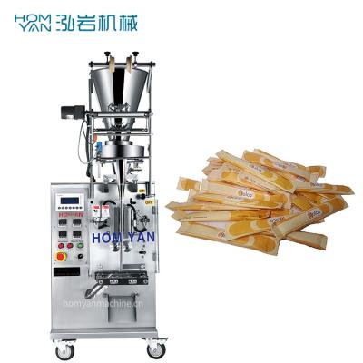 China Food 5ml 10ml 20ml 30ml Back Sealer Sachet Bag Sugar Salt Granule Stick Package Pouch Filling Packing Machine for sale